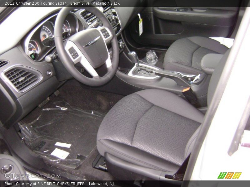 Bright Silver Metallic / Black 2012 Chrysler 200 Touring Sedan