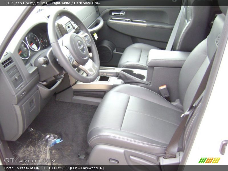 Bright White / Dark Slate Gray 2012 Jeep Liberty Jet 4x4