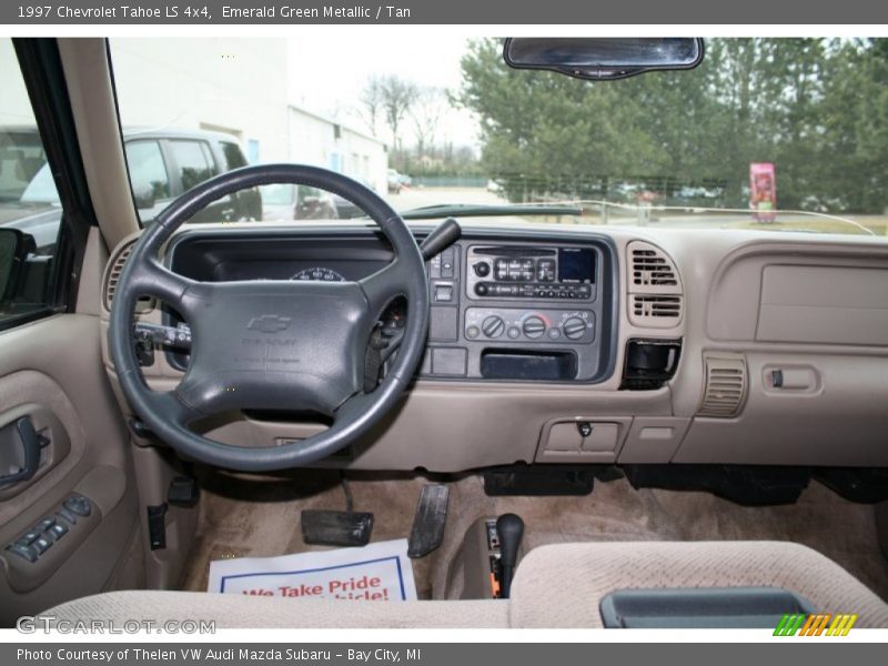 Emerald Green Metallic / Tan 1997 Chevrolet Tahoe LS 4x4