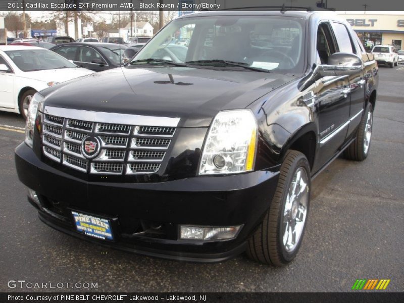 Black Raven / Ebony/Ebony 2011 Cadillac Escalade EXT Premium AWD