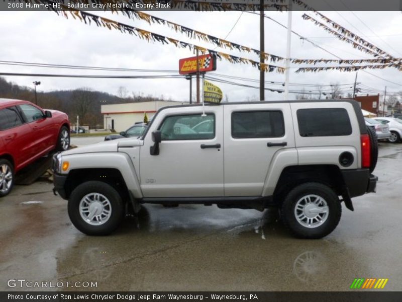 Boulder Gray Metallic / Ebony Black 2008 Hummer H3
