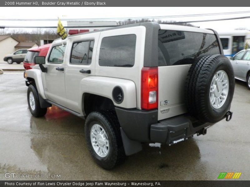 Boulder Gray Metallic / Ebony Black 2008 Hummer H3