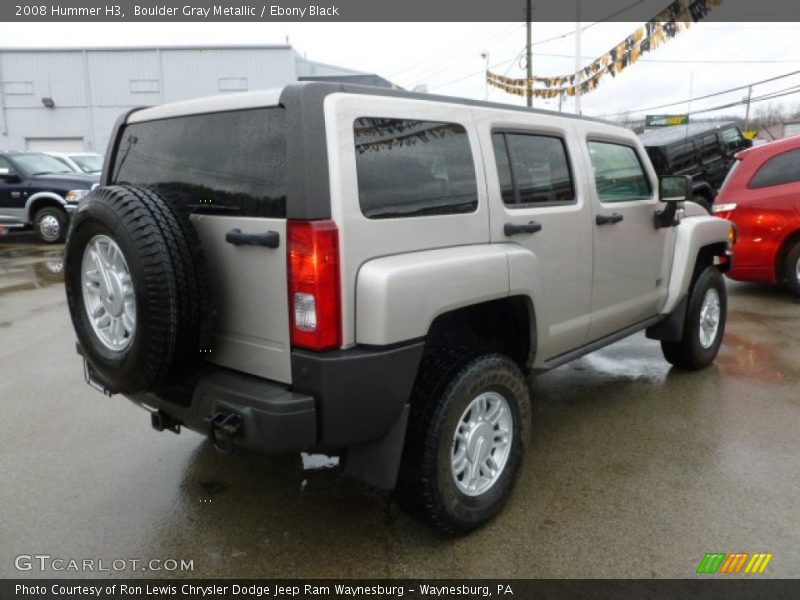 Boulder Gray Metallic / Ebony Black 2008 Hummer H3