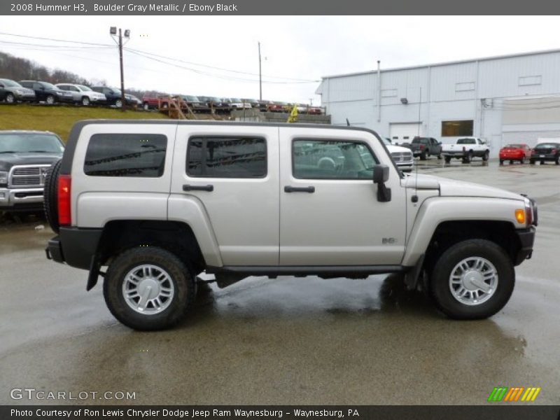 Boulder Gray Metallic / Ebony Black 2008 Hummer H3
