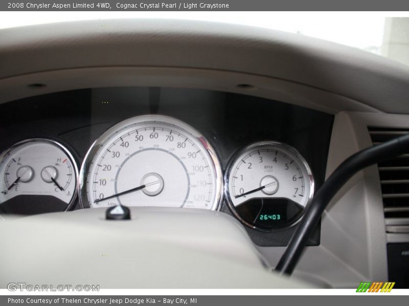 Cognac Crystal Pearl / Light Graystone 2008 Chrysler Aspen Limited 4WD