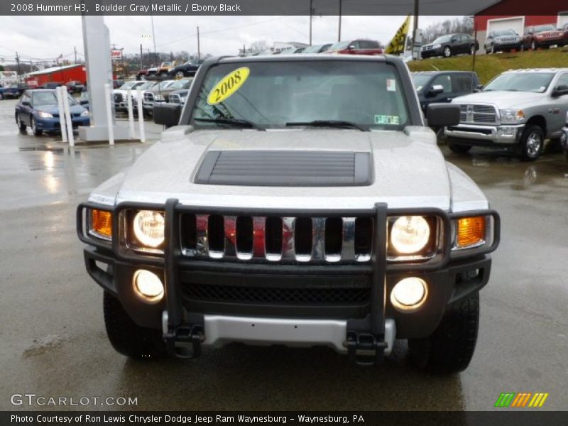 Boulder Gray Metallic / Ebony Black 2008 Hummer H3