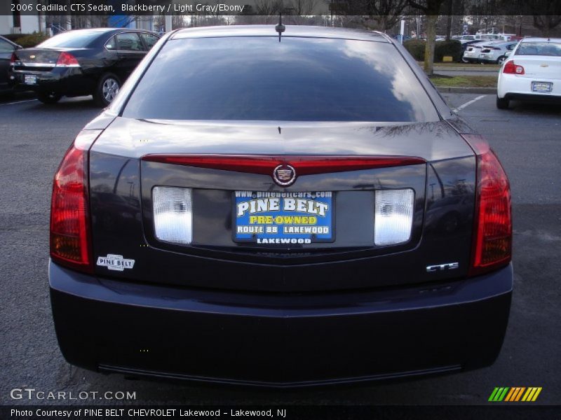 Blackberry / Light Gray/Ebony 2006 Cadillac CTS Sedan