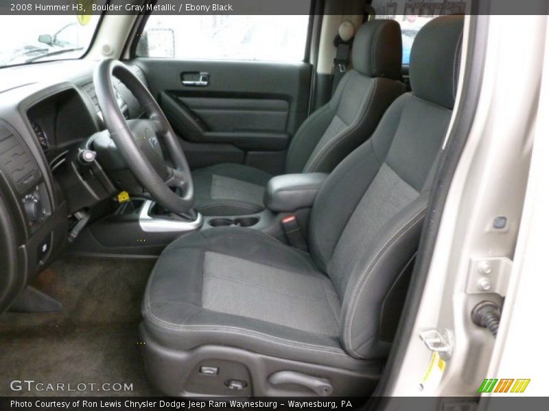 Boulder Gray Metallic / Ebony Black 2008 Hummer H3