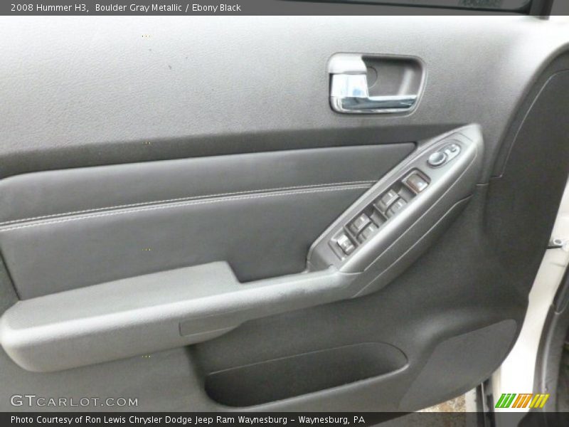 Boulder Gray Metallic / Ebony Black 2008 Hummer H3