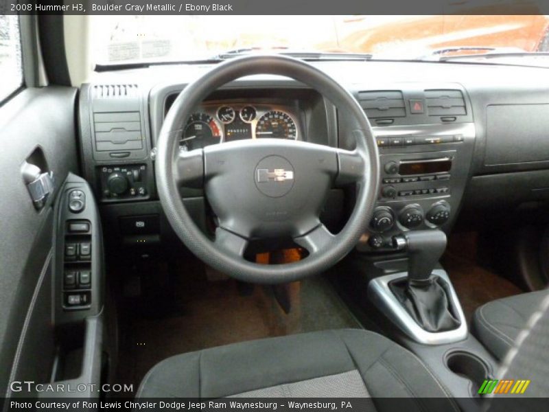 Boulder Gray Metallic / Ebony Black 2008 Hummer H3