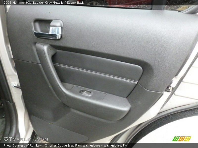 Boulder Gray Metallic / Ebony Black 2008 Hummer H3