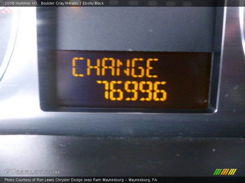 Boulder Gray Metallic / Ebony Black 2008 Hummer H3