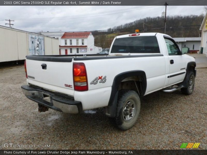 Summit White / Dark Pewter 2003 GMC Sierra 2500HD SLE Regular Cab 4x4