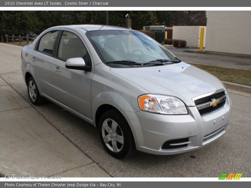 Cosmic Silver / Charcoal 2010 Chevrolet Aveo LT Sedan