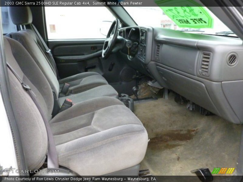 Summit White / Dark Pewter 2003 GMC Sierra 2500HD SLE Regular Cab 4x4