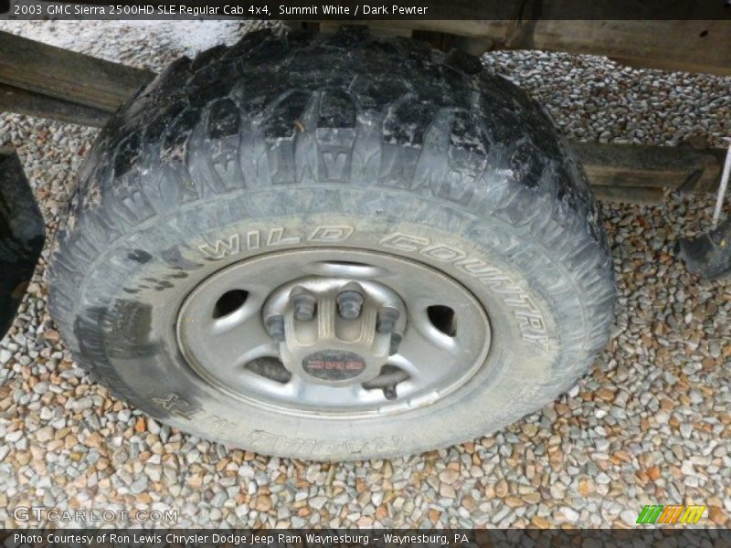 Summit White / Dark Pewter 2003 GMC Sierra 2500HD SLE Regular Cab 4x4