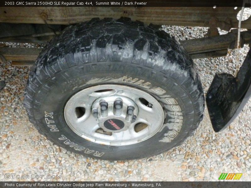 Summit White / Dark Pewter 2003 GMC Sierra 2500HD SLE Regular Cab 4x4