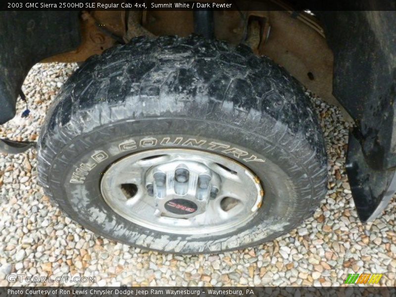 Summit White / Dark Pewter 2003 GMC Sierra 2500HD SLE Regular Cab 4x4