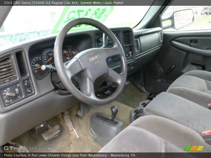 Summit White / Dark Pewter 2003 GMC Sierra 2500HD SLE Regular Cab 4x4