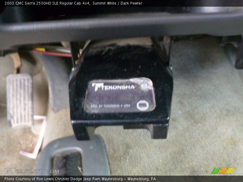 Summit White / Dark Pewter 2003 GMC Sierra 2500HD SLE Regular Cab 4x4