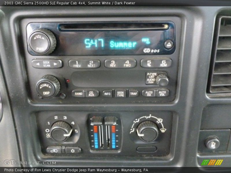 Summit White / Dark Pewter 2003 GMC Sierra 2500HD SLE Regular Cab 4x4