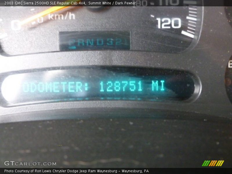 Summit White / Dark Pewter 2003 GMC Sierra 2500HD SLE Regular Cab 4x4