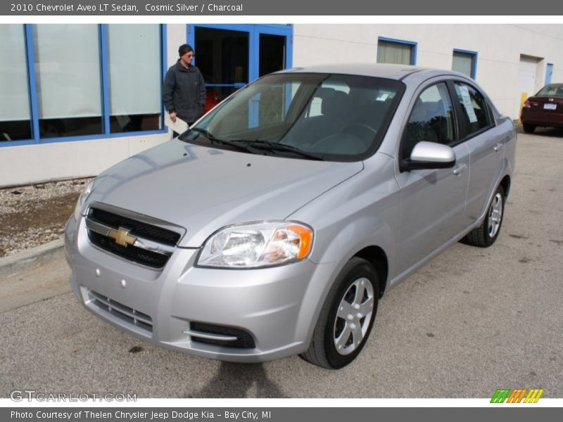 Cosmic Silver / Charcoal 2010 Chevrolet Aveo LT Sedan
