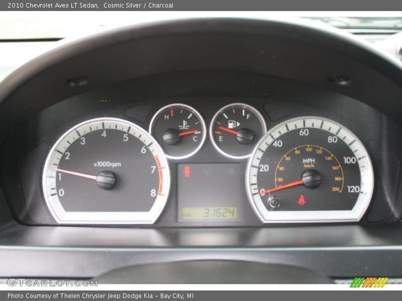 Cosmic Silver / Charcoal 2010 Chevrolet Aveo LT Sedan