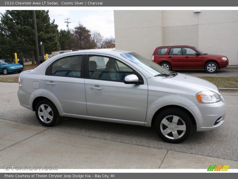 Cosmic Silver / Charcoal 2010 Chevrolet Aveo LT Sedan