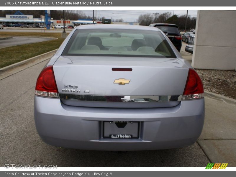 Glacier Blue Metallic / Neutral Beige 2006 Chevrolet Impala LS