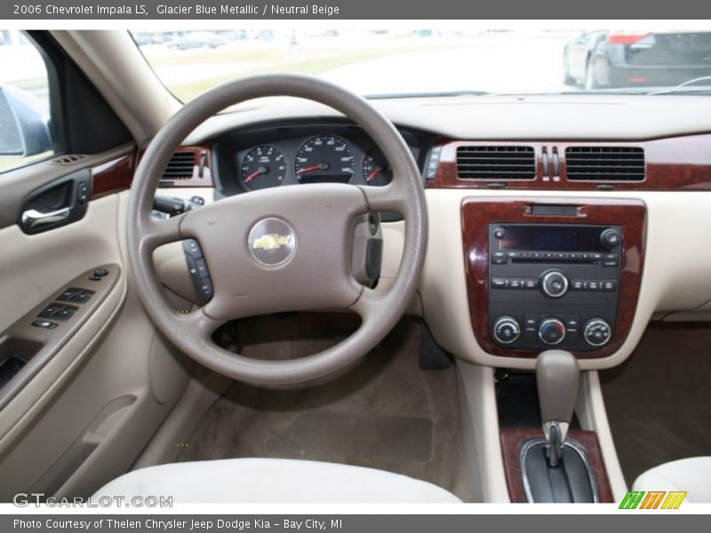 Glacier Blue Metallic / Neutral Beige 2006 Chevrolet Impala LS