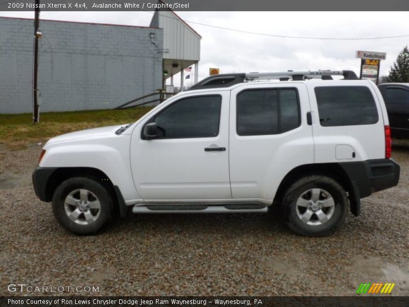 Avalanche White / Graphite/Steel 2009 Nissan Xterra X 4x4