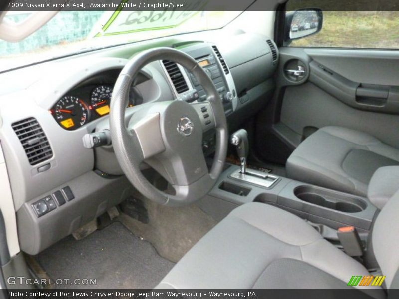 Avalanche White / Graphite/Steel 2009 Nissan Xterra X 4x4