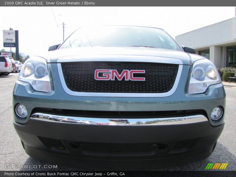 Silver Green Metallic / Ebony 2009 GMC Acadia SLE