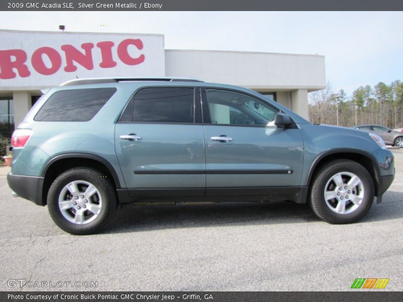 Silver Green Metallic / Ebony 2009 GMC Acadia SLE