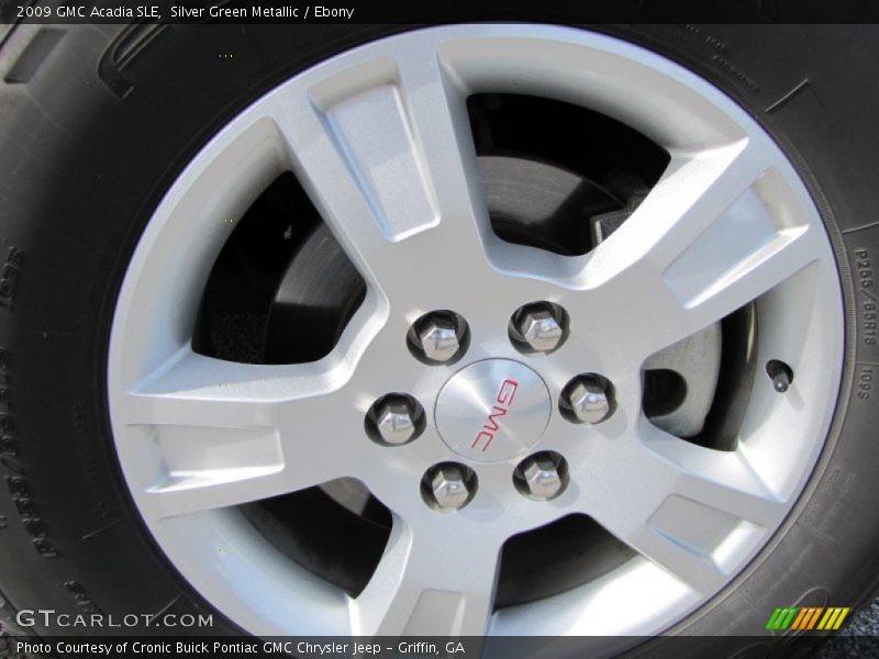 Silver Green Metallic / Ebony 2009 GMC Acadia SLE