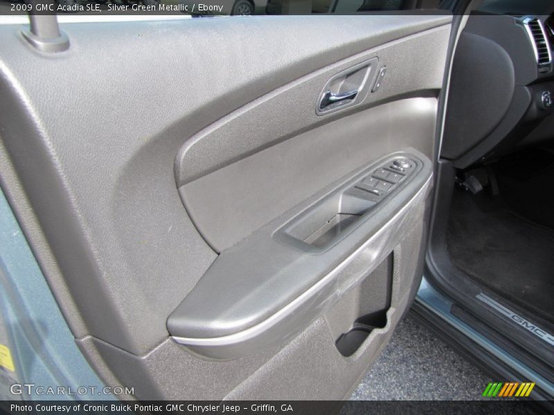 Silver Green Metallic / Ebony 2009 GMC Acadia SLE