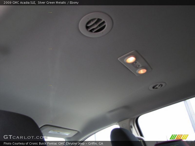 Silver Green Metallic / Ebony 2009 GMC Acadia SLE