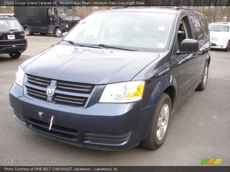 Modern Blue Pearl / Medium Slate Gray/Light Shale 2009 Dodge Grand Caravan SE