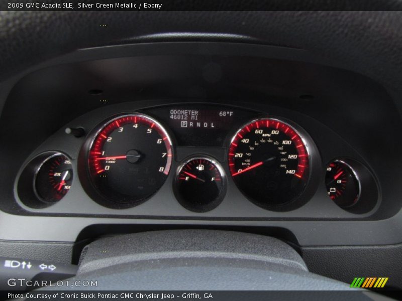 Silver Green Metallic / Ebony 2009 GMC Acadia SLE