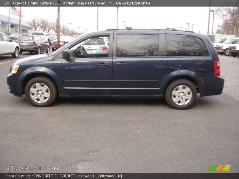 Modern Blue Pearl / Medium Slate Gray/Light Shale 2009 Dodge Grand Caravan SE