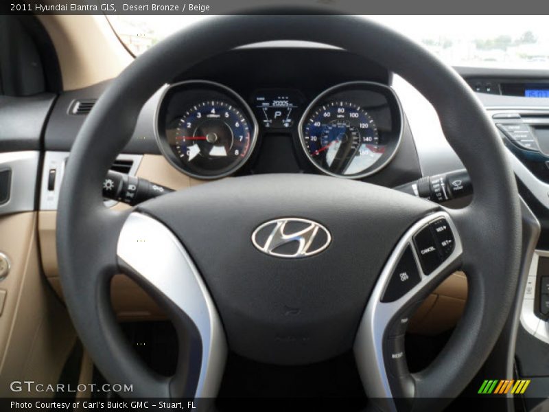 Desert Bronze / Beige 2011 Hyundai Elantra GLS