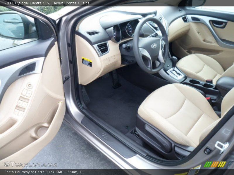 Desert Bronze / Beige 2011 Hyundai Elantra GLS