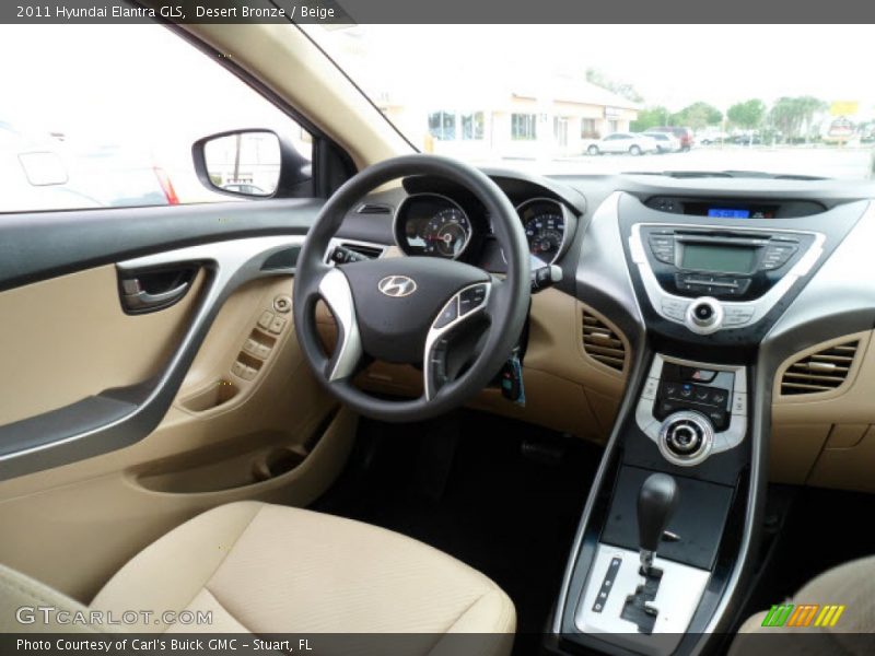 Desert Bronze / Beige 2011 Hyundai Elantra GLS