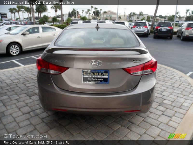 Desert Bronze / Beige 2011 Hyundai Elantra GLS