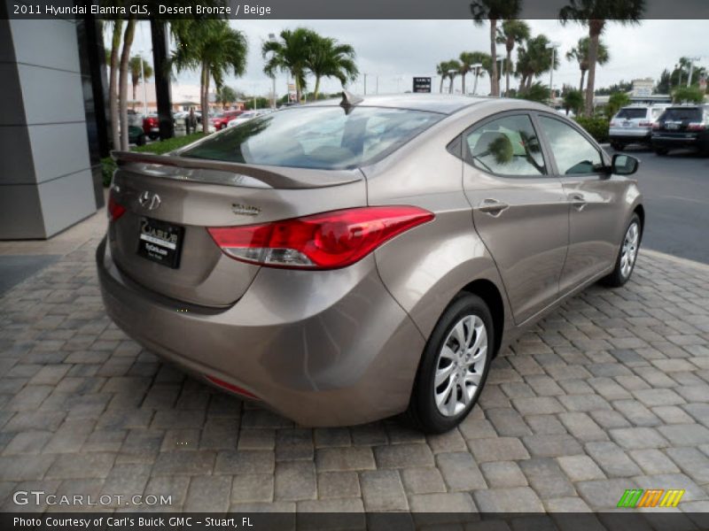 Desert Bronze / Beige 2011 Hyundai Elantra GLS