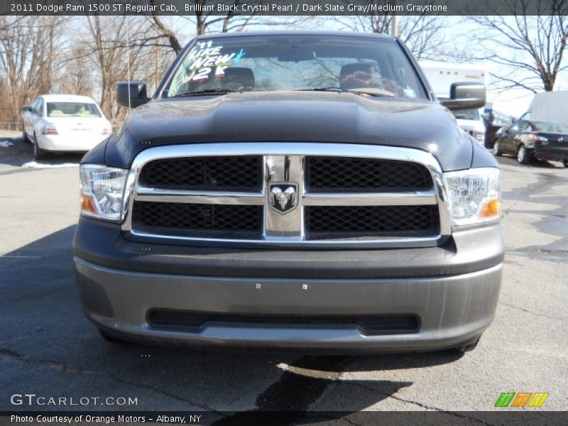 Brilliant Black Crystal Pearl / Dark Slate Gray/Medium Graystone 2011 Dodge Ram 1500 ST Regular Cab