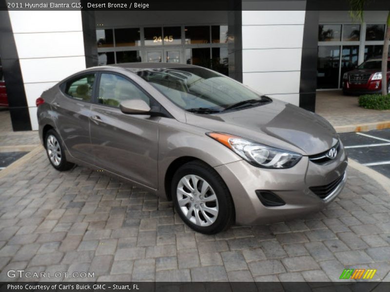 Desert Bronze / Beige 2011 Hyundai Elantra GLS