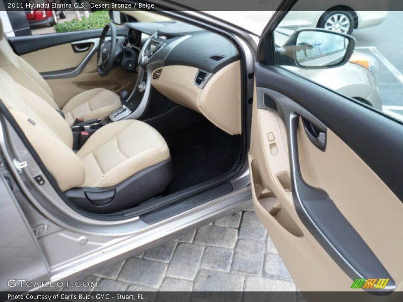 Desert Bronze / Beige 2011 Hyundai Elantra GLS