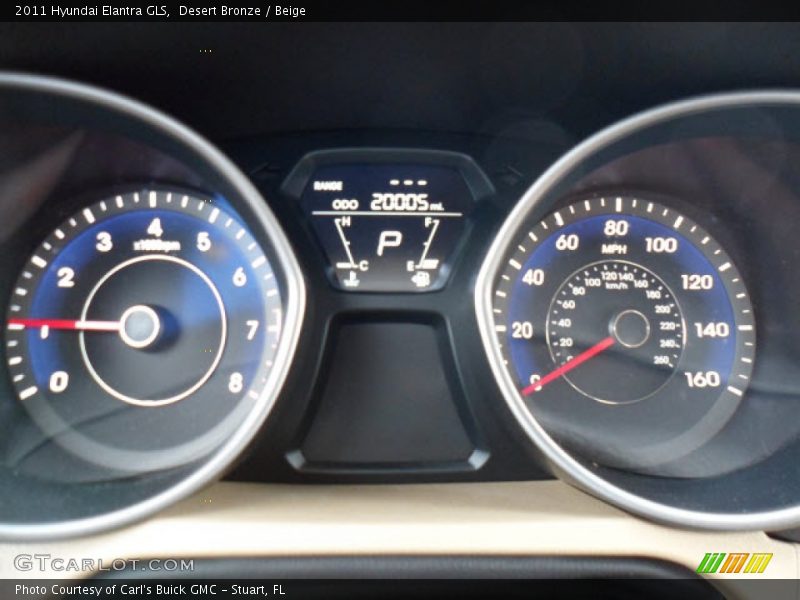 Desert Bronze / Beige 2011 Hyundai Elantra GLS